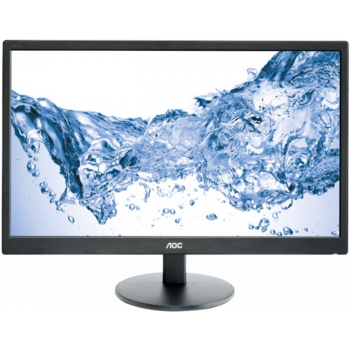 LCD AOC 23.6" E2470SWH/(01) черный {TN+film 1920x1080 75Hz 1ms 170/160 250cd 1000:1 8bit(6bit+FRC) D-Sub DVI HDMI1.4 2x2W}