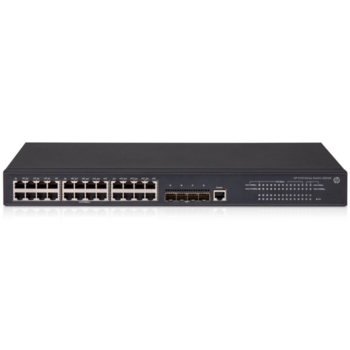 HP JG932A Коммутатор 5130-24G-4SFP+ EI Switch (24x10/100/1000 RJ-45 + 4x1/10G SFP+, Managed static L3, Stacking, IRF, 19")