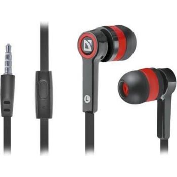 Defender Гарнитура для смартфонов Pulse 420 черный + красный, вставки