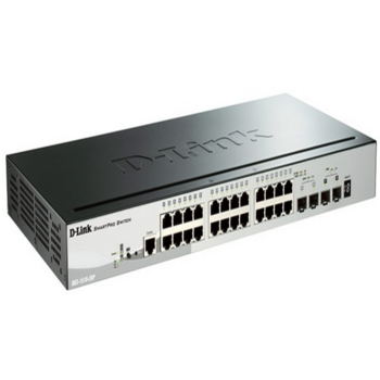 Коммутатор D-Link DGS-1510-28P/A1A 24x1Гбит/с 2SFP 2SFP+ 24PoE 193W управляемый