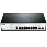D-Link DGS-1210-10/ME/A1A Управляемый L2 коммутатор с 8 портами 10/100/1000Base-T и 2 портами 1000Base-X SFP