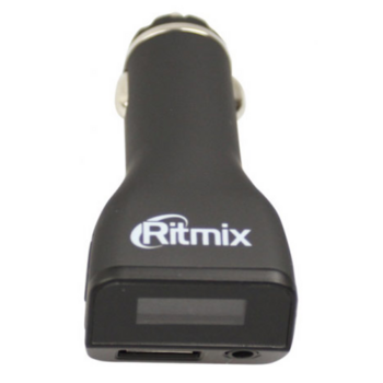 Автомобильный FM-модулятор Ritmix FMT-A740 черный USB (15118200)