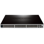 D-Link DGS-3420-52P/B1A PROJ Управляемый стекируемый коммутатор 3 уровня с 48 портами 10/100/1000Base-T и 4 портами 10GBase-X SFP+ (48 портов с поддержкой PoE 802.3af/802.3at (30 Вт), PoE-бюджет 370 В