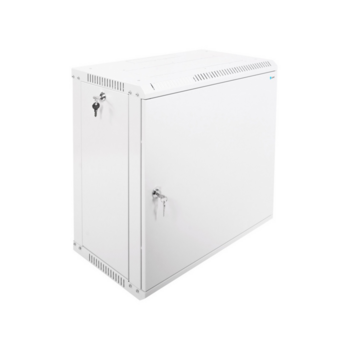 Шкаф коммутационный ЦМО ШРН-ЭКОНОМ (ШРН-Э-12.350.1) настенный 12U 600x350мм пер.дв.металл направл.под закл.гайки 85кг серый 300мм 15.39кг 180град. 608мм IP20 сталь