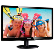 LCD PHILIPS 19.5" 200V4QSBR (00/01) черный {MVA 1920x1080, 8 ms, 178°/178°, 250 cd/m, 10M:1, D-Sub DVI}