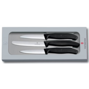 Набор ножей кухон. Victorinox Swiss Classic Paring (6.7113.3G) компл.:3шт черный подар.коробка