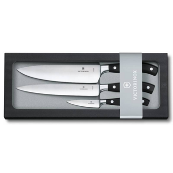 Набор ножей кухон. Victorinox Grand Maitre Chefs (7.7243.3) компл.:3шт черный подар.коробка