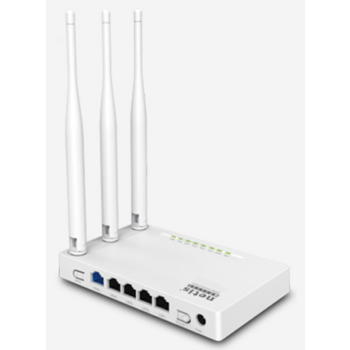 Wi-Fi маршрутизатор 300MBPS 10/100M 4P WF2409E NETIS 300 Мбит/с Беспроводной маршрутизатор серии N, 3T3R, 2,4 ГГц, 802.11b/g/n, 1FE WAN 4FE LAN, 3*5 дБи антенны, PPTP/L2TP/PPPoE , IGMP Snooping/Proxy, режима моста и 802.1Q TAG VLAN для IPTV, русский язык