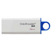 Флеш Диск Kingston 16Gb DataTraveler G4 DTIG4/16GB USB3.0 белый/синий