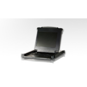 ATEN CL1000N-ATA-RG Консоль управления, для KVM-переключателей, электрон., 19", SVGA+KBD+MOUSE PS/­2, с KVM-шнуром PS/­2 1.8м., LCD экран 19", лат./­рус. клавиатура, (1280x1024;DDC2B)