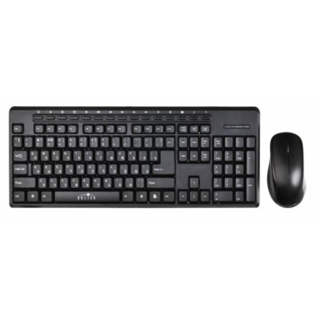 Клавиатура + мышь Оклик S290W клав:черный мышь:черный USB беспроводная Multimedia (351701)
