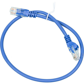 Кабель Патч-корд Lanmaster utp LAN-PC45/U5E-0.5-BL вилка RJ-45-вилка RJ-45 кат.5е 0.5м синий LSZH (уп.:1шт)