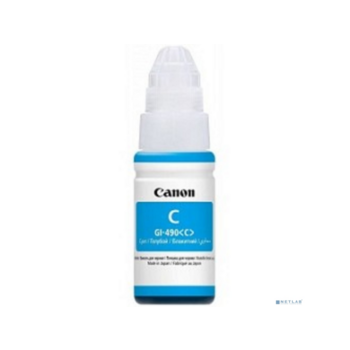 Чернила Canon GI-490C 0664C001 голубой 70мл для Canon Pixma G1400/G2400/G3400