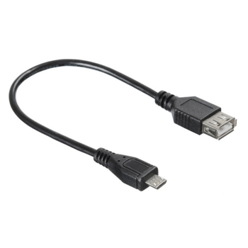 Кабель OTG Buro USB A(f) micro USB B (m) 0.2м черный