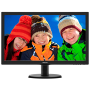 Монитор LCD PHILIPS 23.6" 243V5LHAB (00/01) Glossy-Black {TN LED 1920x1080 5ms 16:9 170°/160° 10M:1 250cd HDMI D-Sub DVI}