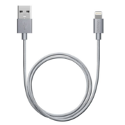 Кабель Deppa Alum 72189 Lightning (m) USB A(m) 1.2м графитовый