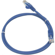 Патч-корд Lanmaster LAN-PC45/U5E-1.0-BL UTP вилка RJ-45-вилка RJ-45 кат.5е 1м синий LSZH (уп.:1шт)