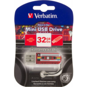 носитель информации Verbatim USB Drive 32Gb Mini Cassette Edition Red 49392 {USB2.0}