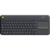 Клавиатура беспроводная Logitech K400 Plus Black [920-007147] черная, мультимедийная, 85 клавиш, сенсорная панель, 2.4GHz, USB-ресивер (Logitech Unifying®), (059443)