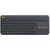 Клавиатура беспроводная Logitech K400 Plus Black [920-007147] черная, мультимедийная, 85 клавиш, сенсорная панель, 2.4GHz, USB-ресивер (Logitech Unifying®), (059443)