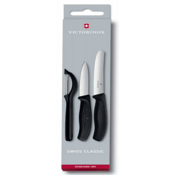 Набор ножей кухон. Victorinox Swiss Classic Paring (6.7113.31) компл.:3шт черный карт.коробка