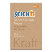 Блок самоклеящийся бумажный Stick`n 21638 76x51мм 100лист. 62г/м2 Kraft Notes