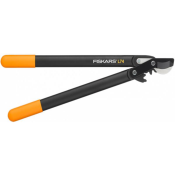 Сучкорез плоскостной Fiskars PowerGear L74 средний черный/оранжевый (1000582)