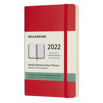 Еженедельник Moleskine CLASSIC SOFT WKNT Pocket 90x140мм 144стр. мягкая обложка красный