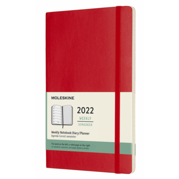 Еженедельник Moleskine CLASSIC SOFT WKNT Large 130х210мм 144стр. мягкая обложка красный