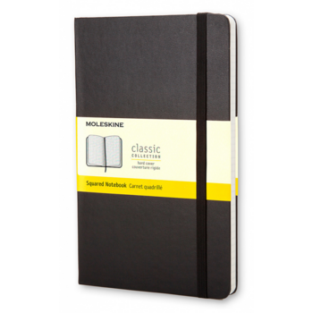 Блокнот Moleskine CLASSIC MM712 Pocket 90x140мм 192стр. клетка твердая обложка фиксирующая резинка черный