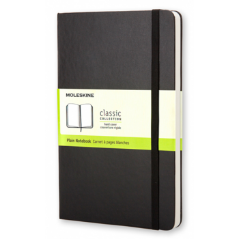 Блокнот Moleskine CLASSIC QP062 Large 130х210мм 240стр. нелинованный твердая обложка черный