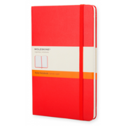 Блокнот Moleskine CLASSIC QP060R Large 130х210мм 240стр. линейка твердая обложка фиксирующая резинка красный