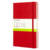 Блокнот Moleskine CLASSIC QP062R Large 130х210мм 240стр. нелинованный твердая обложка фиксирующая резинка красный