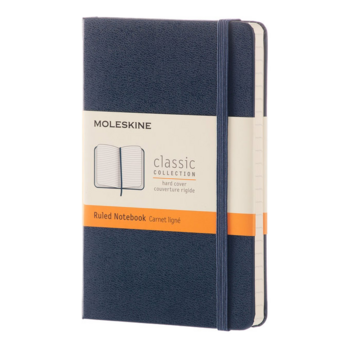 Блокнот Moleskine CLASSIC MM710B20 Pocket 90x140мм 192стр. линейка твердая обложка синий сапфир