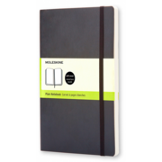 Блокнот Moleskine CLASSIC SOFT QP618 Large 130х210мм 192стр. нелинованный мягкая обложка черный