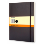 Блокнот Moleskine CLASSIC SOFT QP621 XLarge 190х250мм 192стр. линейка мягкая обложка черный