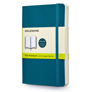 Блокнот Moleskine CLASSIC SOFT QP613B6 Pocket 90x140мм 192стр. нелинованный мягкая обложка бирюзовый