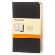 Блокнот Moleskine CAHIER JOURNAL QP311 Pocket 90x140мм обложка картон 64стр. линейка черный (3шт)