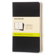 Блокнот Moleskine CAHIER JOURNAL QP313 Pocket 90x140мм обложка картон 64стр. нелинованный черный (3шт)