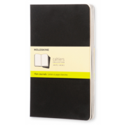 Блокнот Moleskine CAHIER JOURNAL QP318 Large 130х210мм обложка картон 80стр. нелинованный черный (3шт)