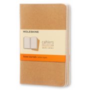 Блокнот Moleskine CAHIER JOURNAL QP411 Pocket 90x140мм обложка картон 64стр. линейка бежевый (3шт)