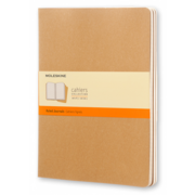 Блокнот Moleskine CAHIER JOURNAL QP421 XLarge 190х250мм обложка картон 120стр. линейка бежевый (3шт)