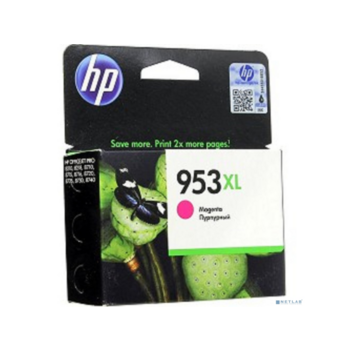 Картридж струйный HP 953XL F6U17AE пурпурный (1450стр.) для HP OJP 8710/8715/8720/8730/8210/8725