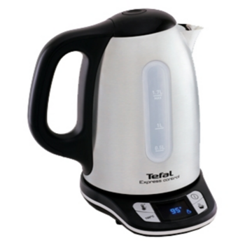 Чайник электрический Tefal KI240D 1.7л. 2400Вт белый/черный (корпус: нержавеющая сталь)