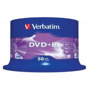 Verbatim Диски DVD+R 4.7Gb 16-х , 50 шт, Cake Box (43550)