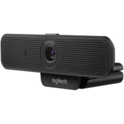 Веб-камера Logitech C925e [960-001076] бизнес-класс, черная, 2Mp, FHD 1080p@30fps, автофокус, угол обзора 78°, zoom 1.2x, сжатие H.264, складная подставка, встроенная шторка, USB2.0, кабель 1.8м