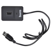 Устройство чтения карт памяти USB2.0 Buro BU-CR/HUB3-U2.0-0688 черный