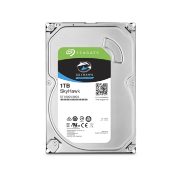 Жесткий диск HDD SATA Seagate 1000Gb (1Tb),ST1000VX005, Skyhawk Guardian Surveillance, 5900 rpm, 64Mb buffer (аналог ST1000VX001)