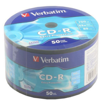 Verbatim Диски CD-R 700Mb 52x bulk (50шт) (43787)