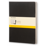 Блокнот Moleskine CAHIER JOURNAL QP322 XLarge 190х250мм обложка картон 120стр. клетка черный (3шт)